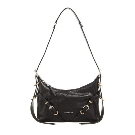 givenchy pocket mini black leather cross-body bag|Mini Voyou bag in leather in .